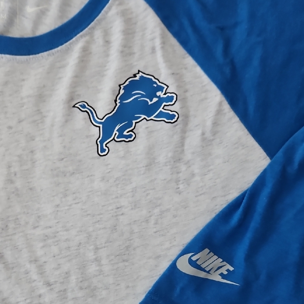 Detroit Lions Nike 3/4 Sleeve Raglan Tee - Picture 3 of 10